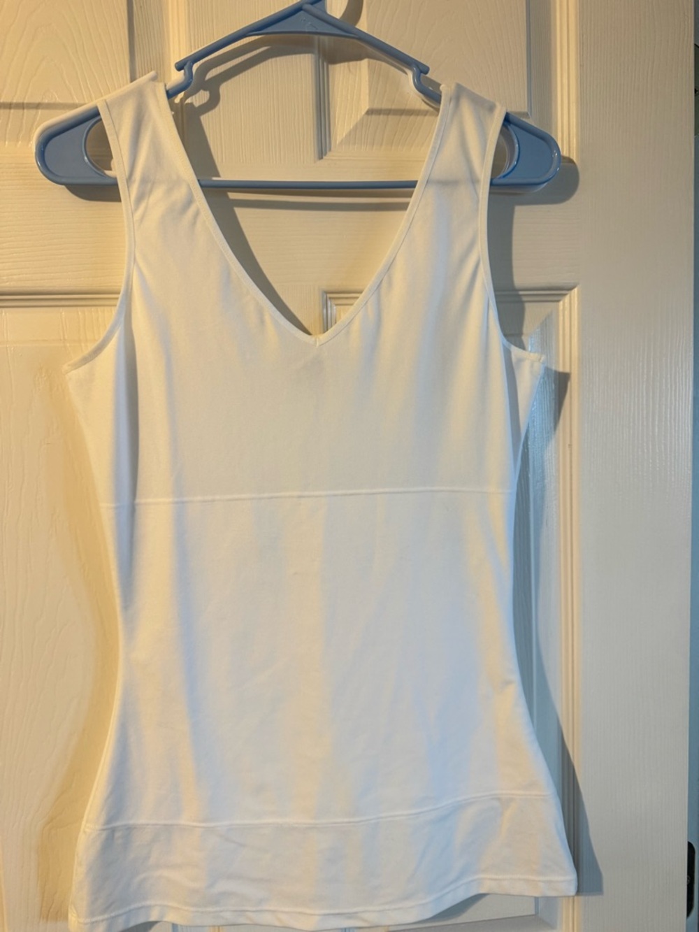 Jockey White V-Neck Sleeveless Tank Top